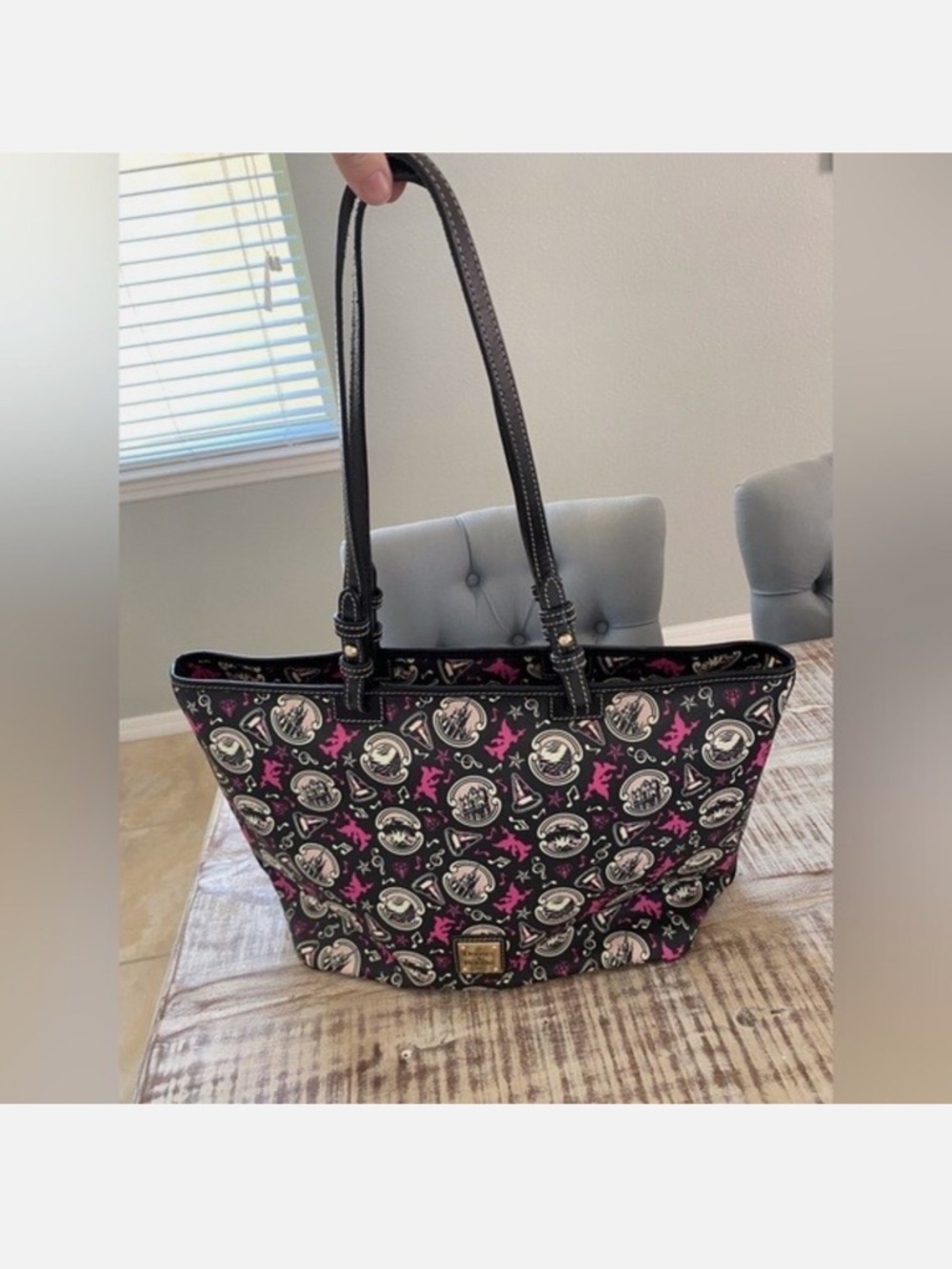 Disney Dooney Bourke 2016 Disney World Four Park Icons FANTASIA Tote RARE